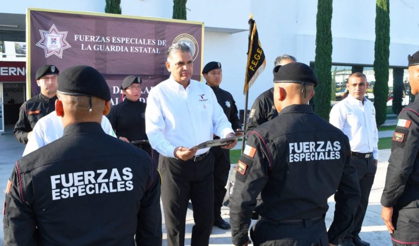 Recibe SSPT a nuevos elementos que concluyeron el décimo escalón del Curso de Fuerza Especiales de la Guardia Estatal