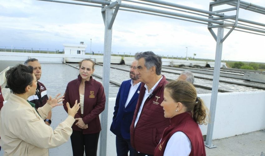 Supervisa Américo rehabilitación de tratadora de aguas residuales en Nuevo Laredo