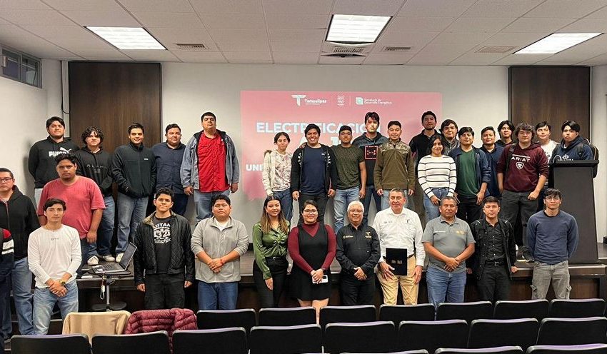 Presentan proyecto «Electrificación al 100%» al alumnado de la Universidad Politécnica de Victoria