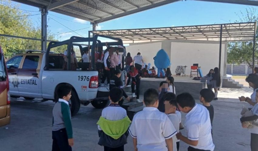 Visita Guardia Estatal de Género primarias de Reynosa y lleva pláticas preventivas contra la violencia