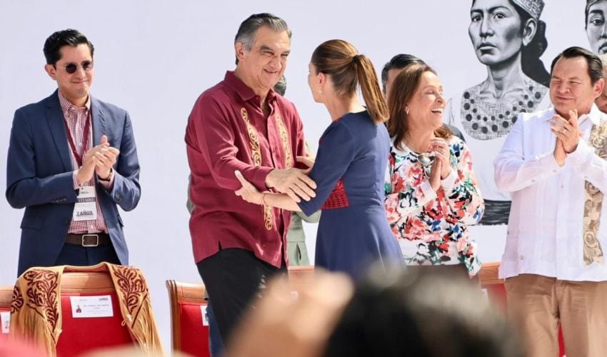 Acompaña Américo a la presidenta Sheinbaum en celebración de 7 años de la 4T