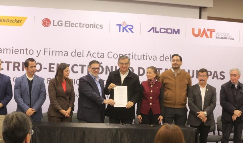 Tamaulipas hace historia con la creación del primer Clúster  Eléctrico–Electrónico de México