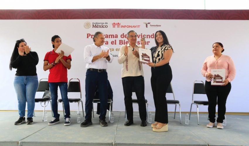 INFONAVIT ENTREGA VIVIENDAS DEL BIENESTAR  A FAMILIAS DE TAMAULIPAS