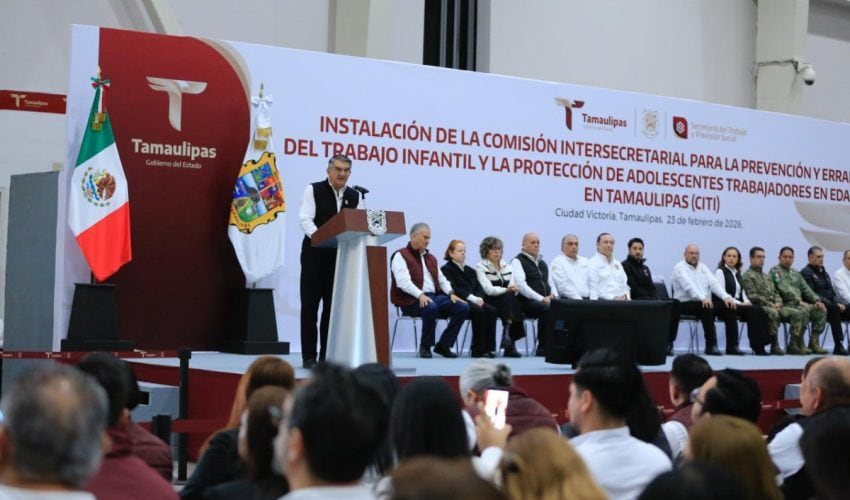 Instala Américo Comisión Para Prevenir y Erradicar el Trabajo Infantil en Tamaulipas