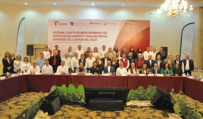 Realiza SRHDS Vigésima Cuarta Reunión del Semáforo del Cuidado del Agua en Matamoros
