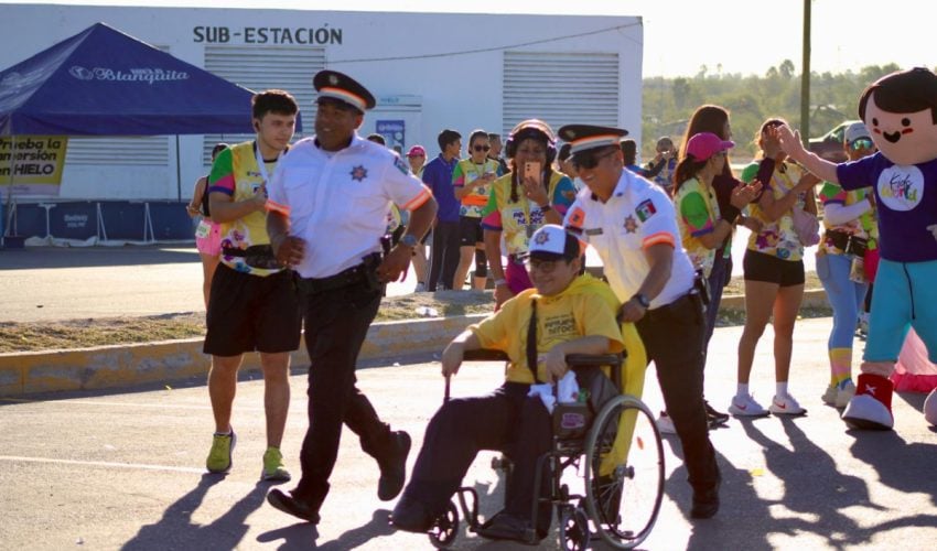 Guardia y Tránsito Estatal conviven con familias reynosenses en Carrera “Pequeños Héroes” 2026