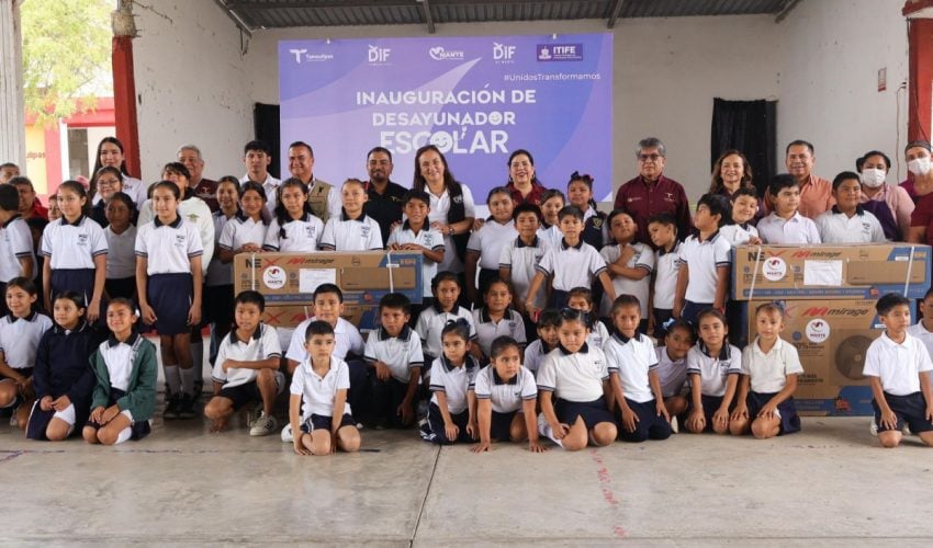 Abre DIF Tamaulipas nuevo desayunador escolar en comunidad rural de El Mante