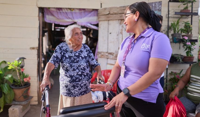 Casa por casa, lleva DIF Tamaulipas apoyo y bienestar a familias de la zona conurbada