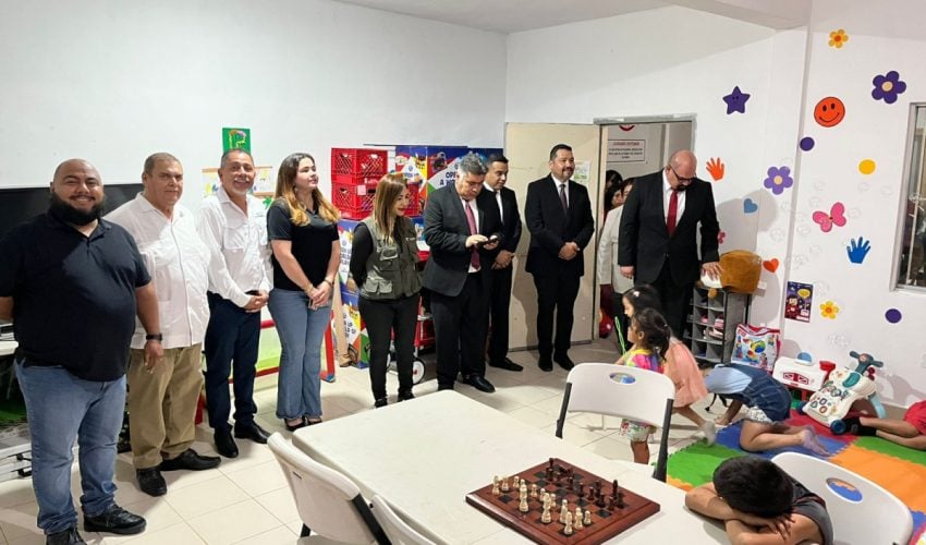 Inaugura SIPINNA Tamaulipas Espacio Amigable en la Casa del Migrante San Juan Diego y San Francisco de Asís, en Matamoros