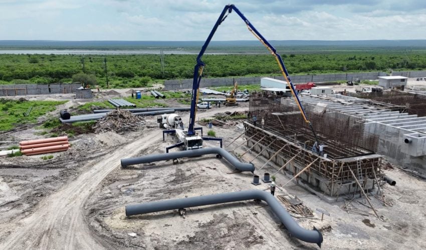 Avanzan en tiempo y forma obras hidráulicas en Tamaulipas