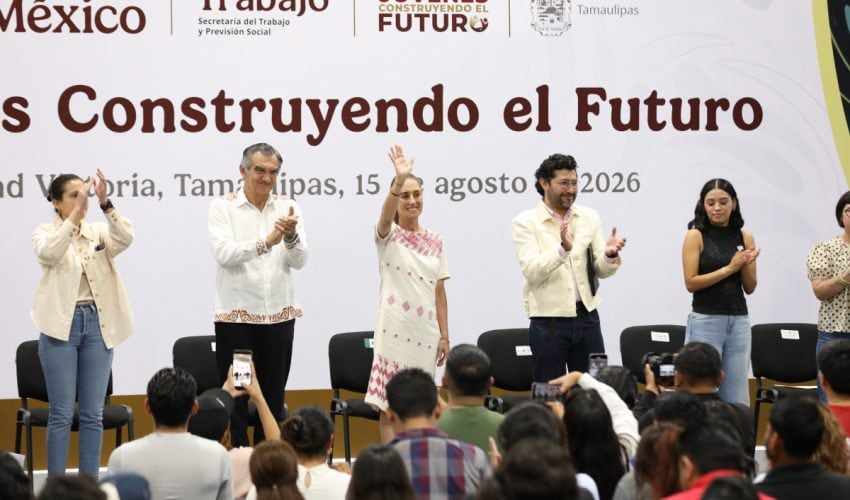 Se reúne Claudia Sheinbaum con jóvenes tamaulipecos: son el eje central del presente
