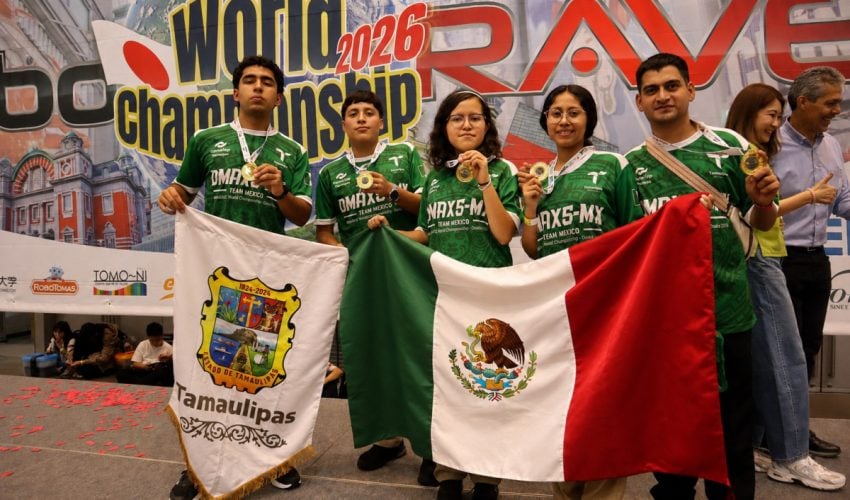 Conquistan estudiantes de CONALEP Tamaulipas el segundo lugar del Campeonato Mundial de Robótica en Japón