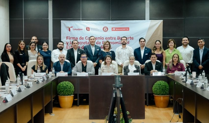 Tamaulipas, primero en formalizar alianza con Banorte en apoyo a las PyMEs