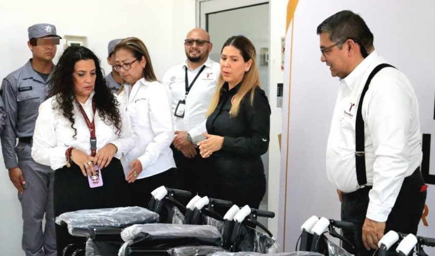 Refuerza Voluntariado de la SSPT apoyo social en los cinco CEDES con entrega de sillas de ruedas