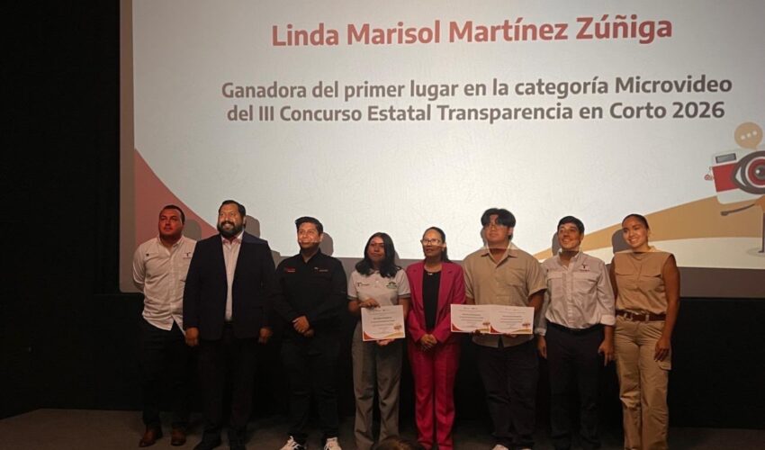 Gana alumna de Telebachillerato primer lugar en concurso de cortometraje “Transparencia en Corto 2026”
